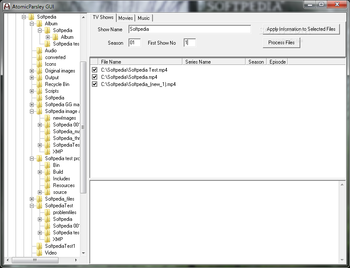 AtomicParsley GUI screenshot