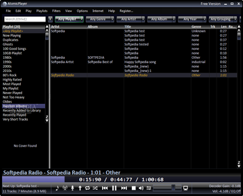 AtomicPlayer screenshot 2