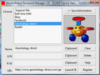 AtomicRobot Password and Link Manager screenshot 2