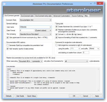 Atomineer Pro Documentation screenshot 5