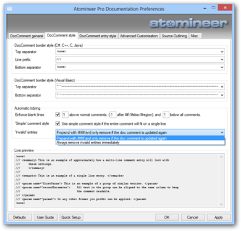 Atomineer Pro Documentation screenshot 6