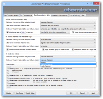 Atomineer Pro Documentation screenshot 7