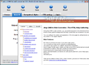 Atop CHM to Web Converter screenshot 2