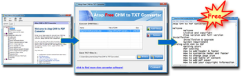 Atop Free CHM toTXT Converter screenshot