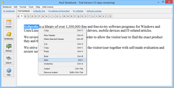 AtoZ Notebook screenshot 2