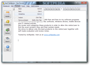 AtoZ Notebook - Free Edition screenshot 3