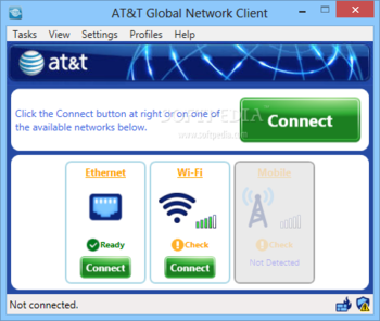 AT&T Global Network Client screenshot