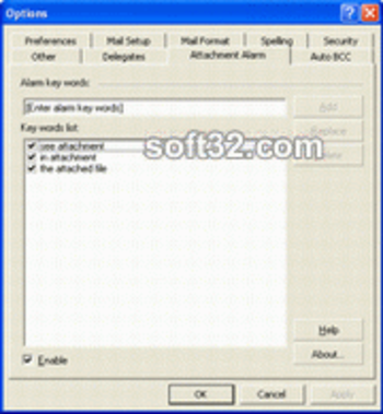 Attachment Alarm for Microsoft Outlook screenshot 2
