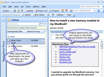 Attachment Manager for Outlook screenshot