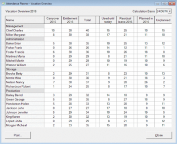 Attendance Planner screenshot 2