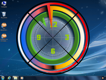 Attractive Top Clock ScreenSaver screenshot