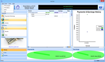 AuCalc screenshot 2