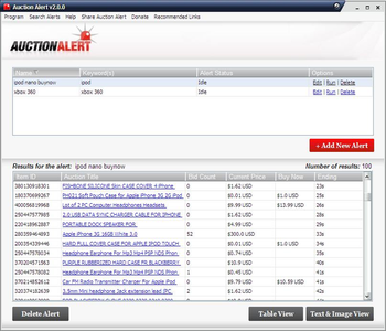 Auction Alert eBay Software screenshot 3