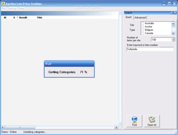 Auction Low Price Grabber Software screenshot 2