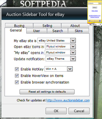 Auction Sidebar Tool for eBay screenshot 2