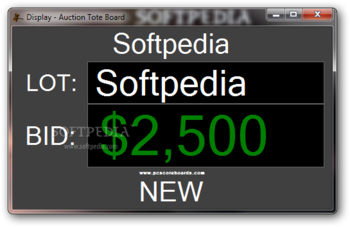 Auction Tote Board screenshot