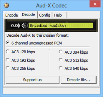 Aud-X 5.1 Surround Codec screenshot 2