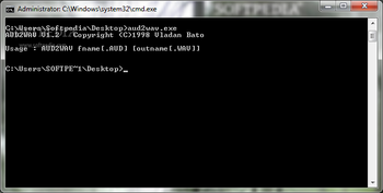 Aud2Wav screenshot