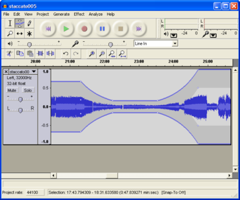 Audacity screenshot