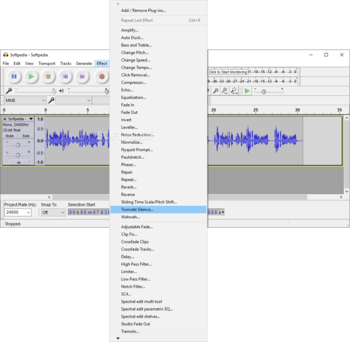 Audacity screenshot 10