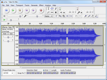 Audacity Portable screenshot