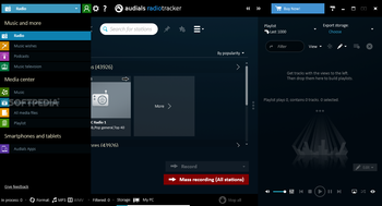 Audials Radiotracker screenshot