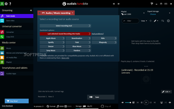Audials Tunebite screenshot 2