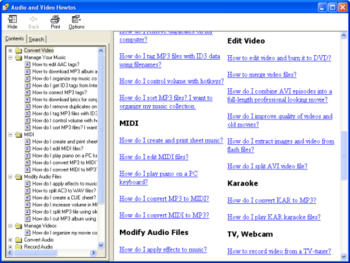 Audio and Video Howtos screenshot