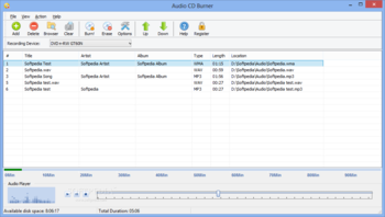 Audio CD Burner screenshot