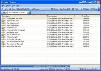 Audio CD Maker screenshot