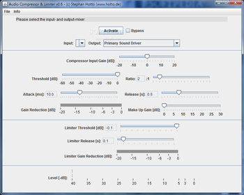 Audio Compressor & Limiter screenshot