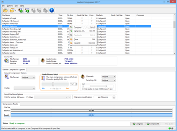 Audio Compressor screenshot