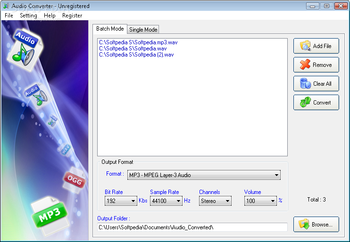 Audio Converter screenshot