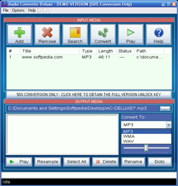 Audio Converter Deluxe screenshot 2