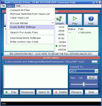 Audio Converter Deluxe screenshot 3