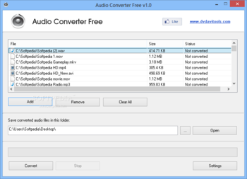 Audio Converter Free screenshot