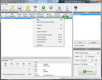 Audio Dedupe screenshot