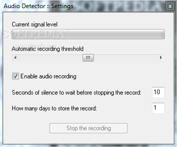 Audio Detector screenshot