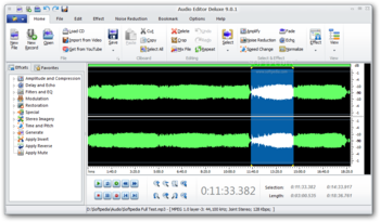 Audio Editor Deluxe screenshot