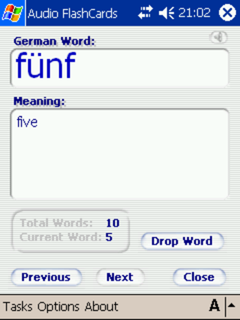 Audio FlashCards (German) screenshot