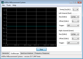 AUDio MEasurement System screenshot 2