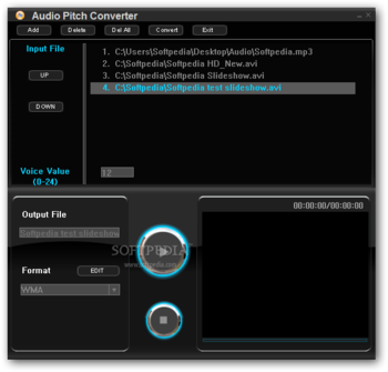 Audio Pitch Converter screenshot