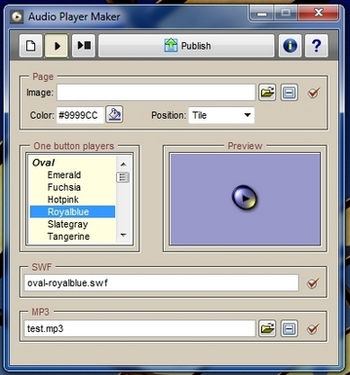 Audio Player Maker screenshot