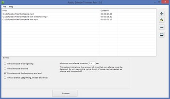 Audio Silence Trimmer Pro screenshot