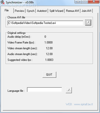 Audio Synchronizer screenshot