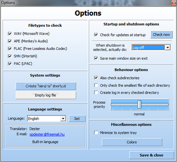 Audiochecker screenshot 2