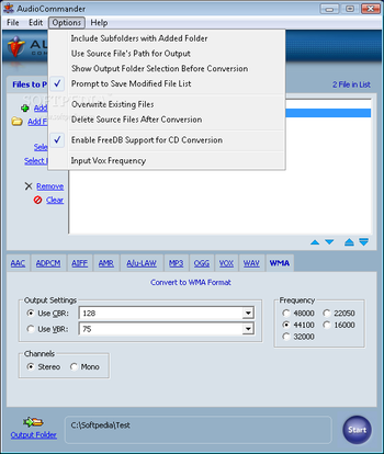 AudioCommander screenshot 2