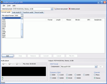 AudioConvert screenshot