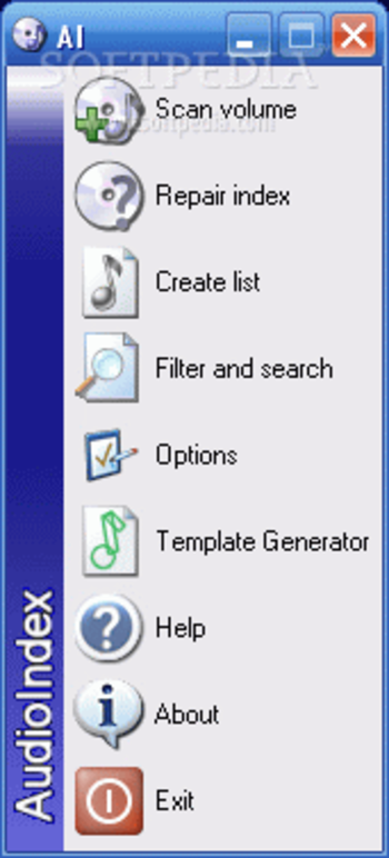 AudioIndex screenshot