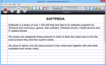 AudioNote screenshot
